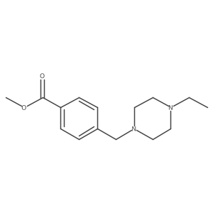 Methyl 4-((4-ethylpiperazin-1-yl)methyl)benzoate结构式