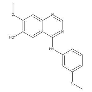 7-Methoxy-4-(3-methoxyanilino)quinazolin-6-ol结构式