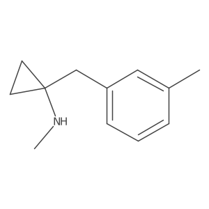 N-methyl-1-[(3-methylphenyl)methyl]cyclopropan-1-amine结构式