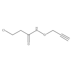 3-Chloro-N-(2-propyn-1-yloxy)propanamide结构式