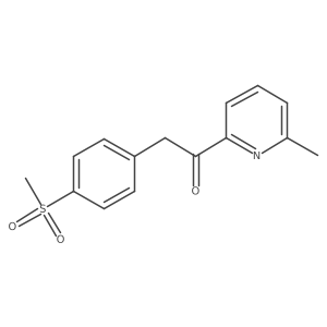 1-(6-Methyl-2-pyridinyl)-2-[4-(methylsulfonyl)phenyl]ethanone Structure