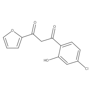 1-(4-Chloro-2-hydroxyphenyl)-3-(2-furanyl)-1,3-propanedione结构式
