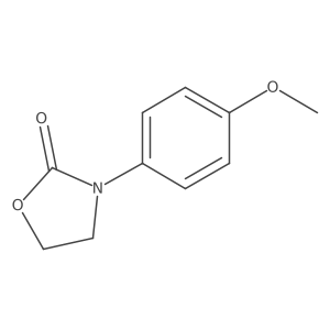 3-(4-Methoxyphenyl)-2-oxazolidinone结构式