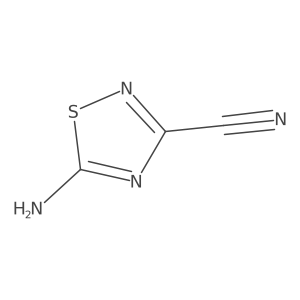 5-Amino-1,2,4-thiadiazole-3-carbonitrile Structure