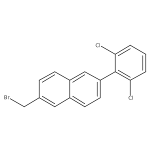 2-(Bromomethyl)-6-(2,6-dichlorophenyl)naphthalene Structure