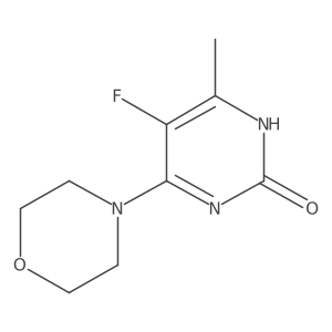 5-Fluoro-4-methyl-6-(4-morpholinyl)-2(1H)-pyrimidinone结构式
