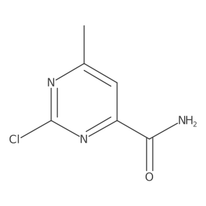 2-Chloro-6-methyl-pyrimidine-4-carboxylic acid amide Structure