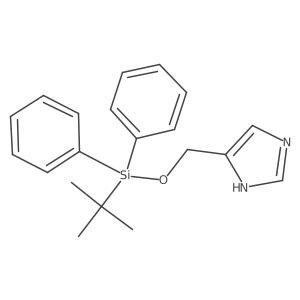 4-(tert-butyldiphenylsilyloxymethyl)-1H-imidazole结构式