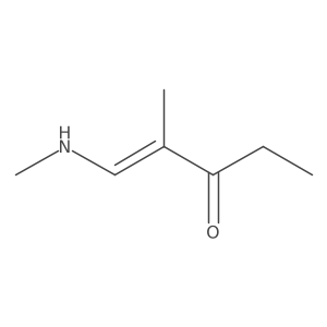 2-Methyl-1-(methylamino)-1-penten-3-one Structure
