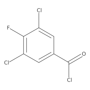 3,5-Dichloro-4-fluorobenzoyl chloride结构式