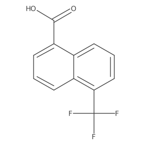 1-(Trifluoromethyl)naphthalene-5-carboxylic acid结构式