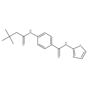 4-(3,3-dimethylbutyrylamino)-N-thiazol-2-yl-benzamide Structure