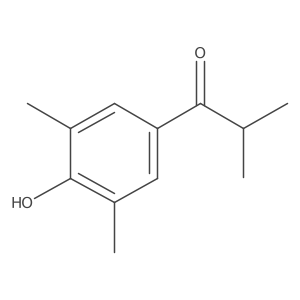 1-(4-Hydroxy-3,5-dimethylphenyl)-2-methylpropan-1-one结构式