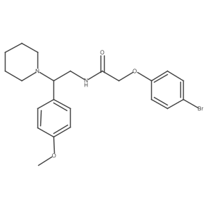2-(4-bromophenoxy)-N-[2-(4-methoxyphenyl)-2-(piperidin-1-yl)ethyl]acetamide Structure