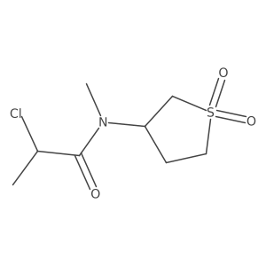 2-chloro-N-(1,1-dioxidotetrahydrothien-3-yl)-N-methylpropanamide Structure