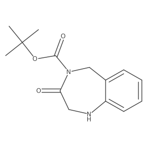 1,1-Dimethylethyl 1,2,3,5-tetrahydro-3-oxo-4H-1,4-benzodiazepine-4-carboxylate Structure