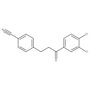 4-[3-(3,4-Dichlorophenyl)-3-oxopropyl]benzonitrile结构式