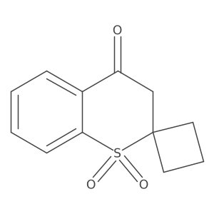 Spiro[cyclobutane-1,2'-thiochroman]-4'-one 1',1'-dioxide Structure