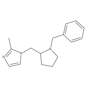 (S)-1-((1-Benzylpyrrolidin-2-yl)methyl)-2-methyl-1H-imidazole Structure