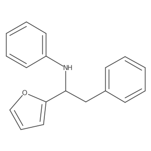 N-(1-(furan-2-yl)-2-phenylethyl)aniline Structure
