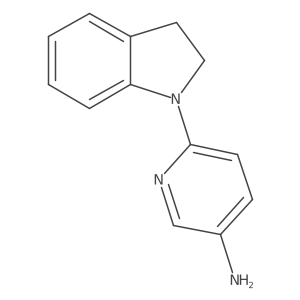 6-(2,3-Dihydro-1H-indol-1-YL)-3-pyridinylamine结构式
