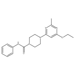 4-(6-ethoxy-2-methylpyrimidin-4-yl)-N-phenylpiperazine-1-carboxamide Structure