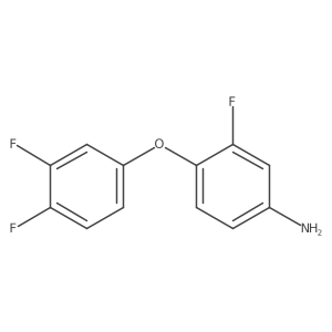 4-(3,4-Difluorophenoxy)-3-fluoroaniline Structure