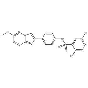 2,5-dichloro-N-(4-(6-methoxyimidazo[1,2-b]pyridazin-2-yl)phenyl)benzenesulfonamide Structure