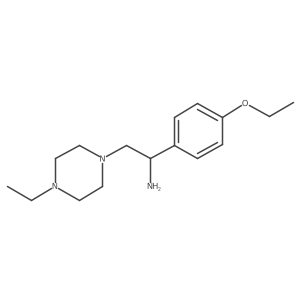 I+/--(4-Ethoxyphenyl)-4-ethyl-1-piperazineethanamine结构式