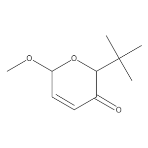2H-Pyran-3(6H)-one, 2-(1,1-dimethylethyl)-6-methoxy-, (2R-cis)-结构式