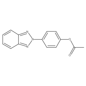 Phenol, 4-(2H-benzotriazol-2-yl)-, 1-acetate Structure
