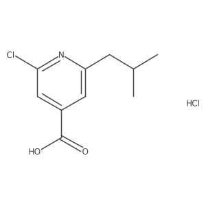 2-Chloro-6-isobutylisonicotinic acid hydrochloride Structure