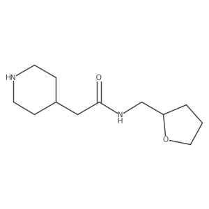 N-[(Tetrahydro-2-furanyl)methyl]-4-piperidineacetamide Structure