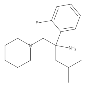 I+/--(2-Fluorophenyl)-I+/--(2-methylpropyl)-1-piperidineethanamine结构式