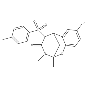 8-bromo-2,3-dimethyl-5-tosyl-5,6-dihydro-2H-2,6-methanobenzo[g][1,3]oxazocin-4(3H)-one Structure