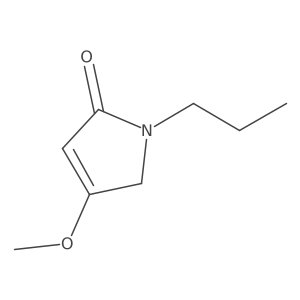 4-Methoxy-1-propyl-1,5-dihydropyrrol-2-one结构式