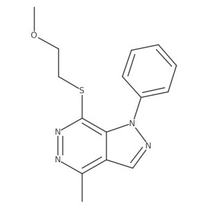 COCCSc1nnc(C)c2cnn(-c3ccccc3)c12结构式