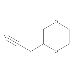 (r)-2-(1,4-Dioxan-2-yl)acetonitrile Structure