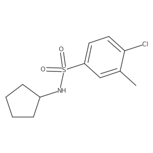 4-chloro-N-cyclopentyl-3-methylbenzenesulfonamide Structure