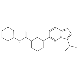 N-cyclohexyl-1-[3-(propan-2-yl)[1,2,4]triazolo[4,3-b]pyridazin-6-yl]piperidine-3-carboxamide Structure