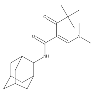 N-(Adamantan-2-yl)-2-((dimethylamino)methylene)-4,4-dimethyl-3-oxopentanamide Structure