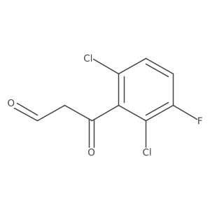 3-(2,6-Dichloro-3-fluorophenyl)-3-oxopropanal结构式