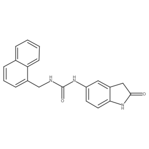 1-(Naphthalen-1-ylmethyl)-3-(2-oxoindolin-5-yl)urea Structure