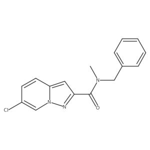 N-benzyl-6-chloro-N-methylpyrazolo[1,5-a]pyridine-2-carboxamide结构式