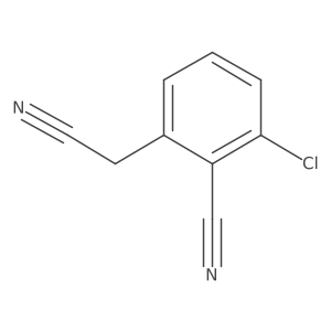 2-Chloro-6-(cyanomethyl)benzonitrile Structure