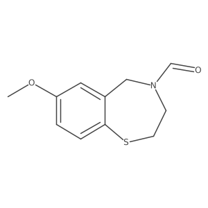 7-Methoxy-2,3-dihydrobenzo[f][1,4]thiazepine-4(5H)-carbaldehyde Structure
