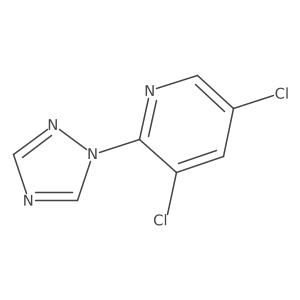 3,5-Dichloro-2-(1h-1,2,4-triazol-1-yl)pyridine Structure