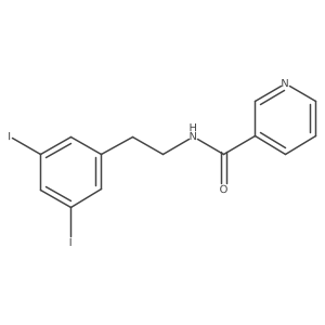 N-[2-(3,5-Diiodophenyl)ethyl]-3-pyridinecarboxamide结构式