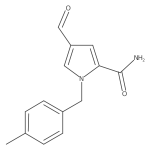 4-Formyl-1-[(4-methylphenyl)methyl]-1H-pyrrole-2-carboxamide结构式