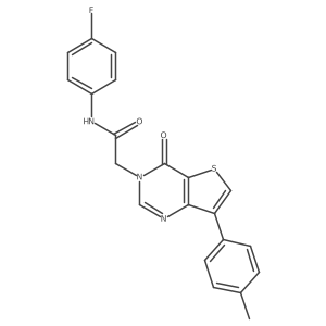 N-(4-fluorophenyl)-2-[7-(4-methylphenyl)-4-oxothieno[3,2-d]pyrimidin-3(4H)-yl]acetamide Structure